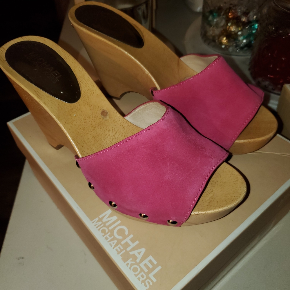 Michael Kors Fuchsia Pink Mules
